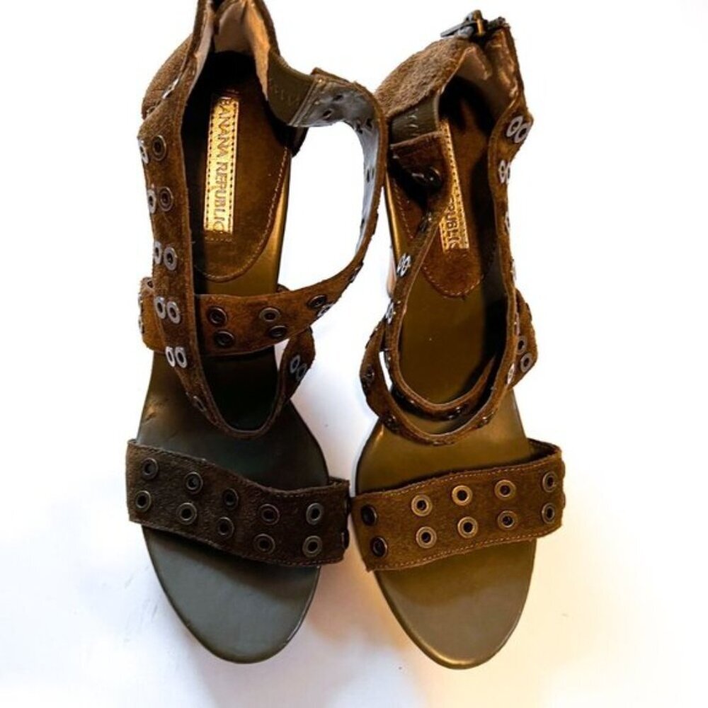 Banana Republic Bethel Suede Heel Sandals NEW!! - Picture 7 of 13